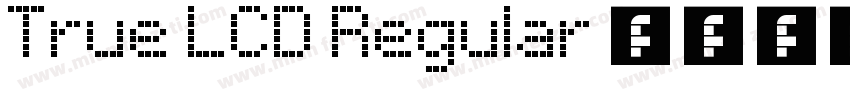 True LCD Regular 语言英文字体转换